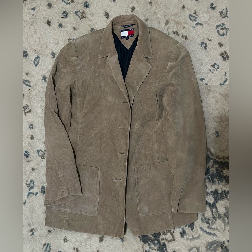 Tommy Hilfiger Tan Lightweight Corduroy Jacket